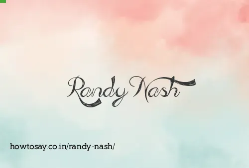 Randy Nash