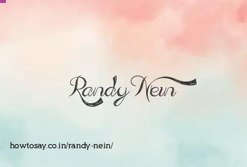Randy Nein