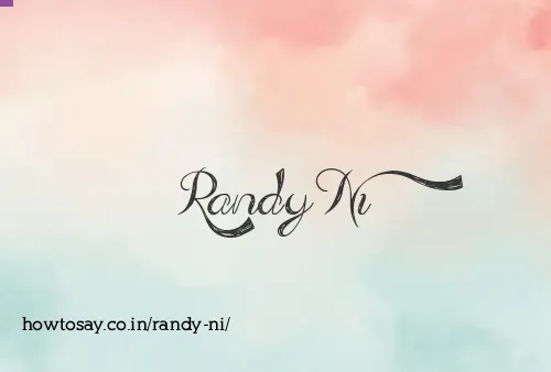 Randy Ni