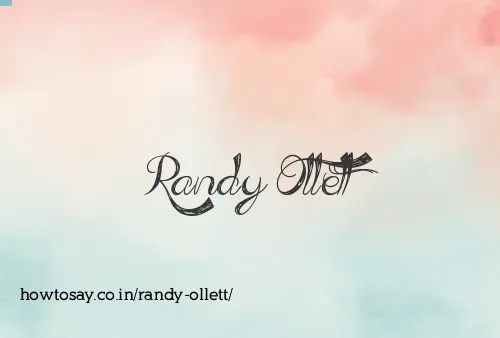 Randy Ollett