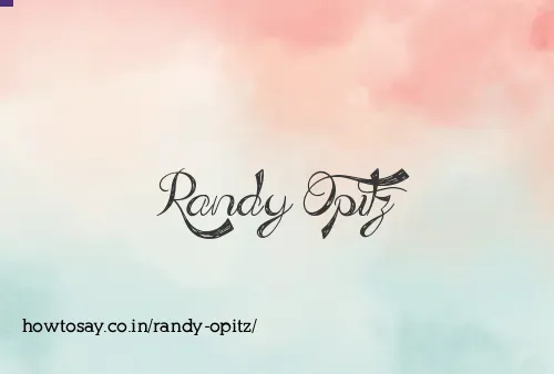 Randy Opitz