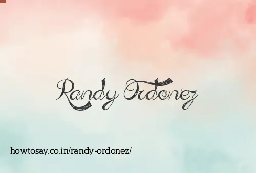 Randy Ordonez