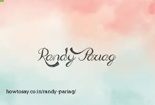 Randy Pariag