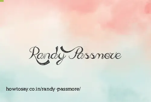 Randy Passmore