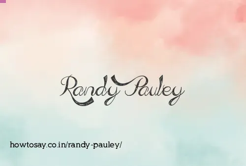Randy Pauley