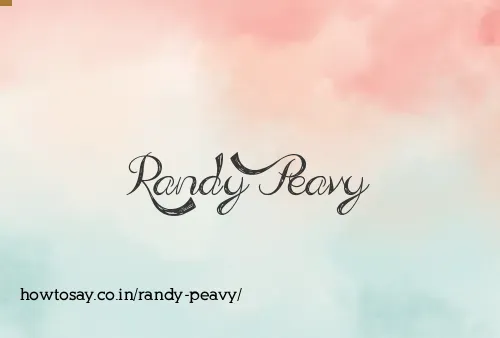 Randy Peavy
