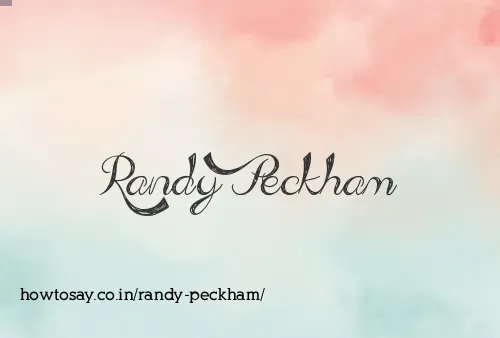 Randy Peckham
