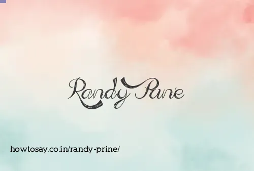 Randy Prine
