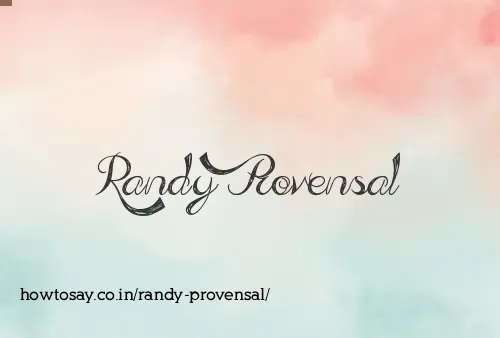 Randy Provensal