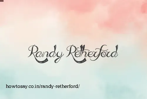 Randy Retherford