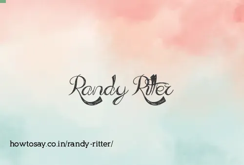 Randy Ritter