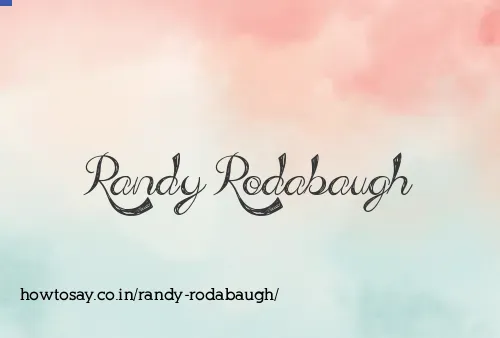Randy Rodabaugh