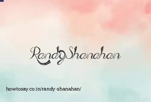 Randy Shanahan