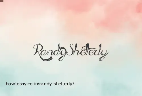 Randy Shetterly