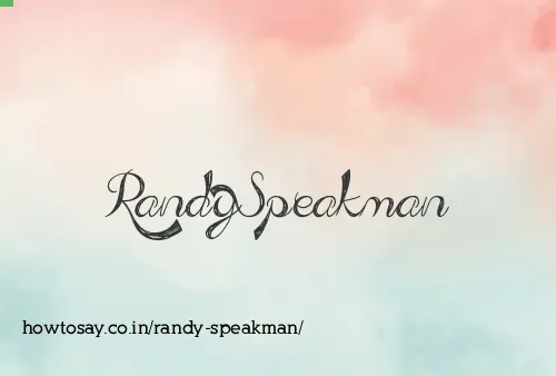 Randy Speakman