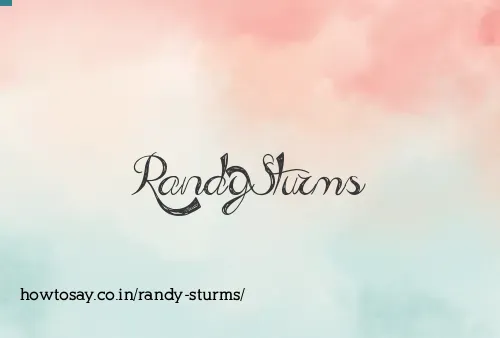 Randy Sturms