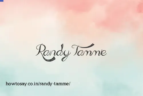 Randy Tamme