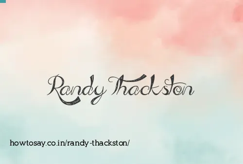 Randy Thackston