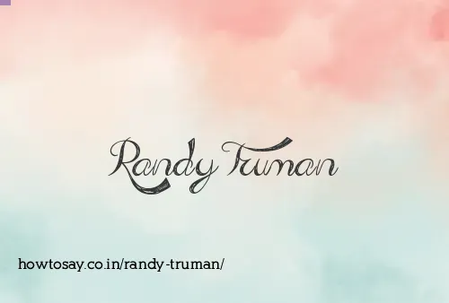 Randy Truman
