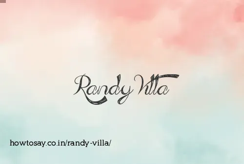 Randy Villa