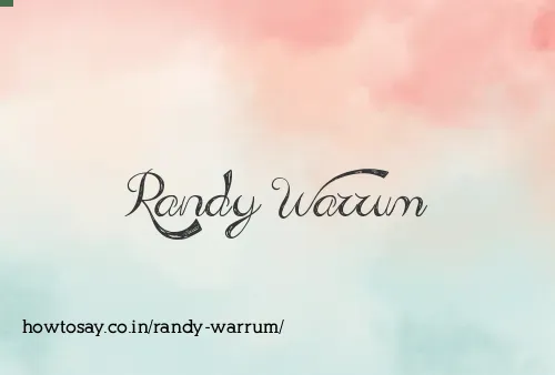 Randy Warrum