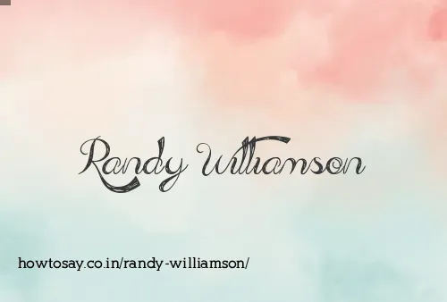 Randy Williamson