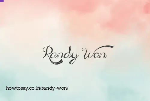 Randy Won