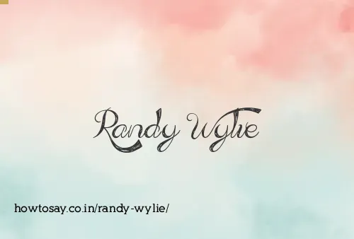 Randy Wylie