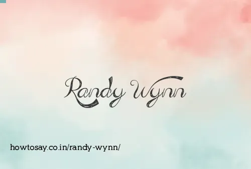 Randy Wynn