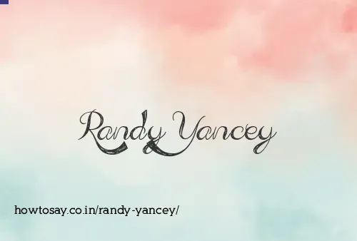 Randy Yancey