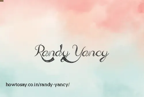 Randy Yancy