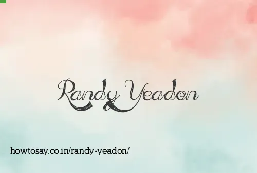 Randy Yeadon