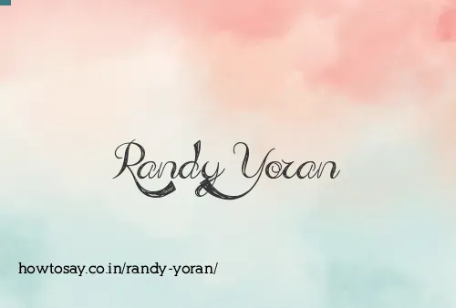 Randy Yoran