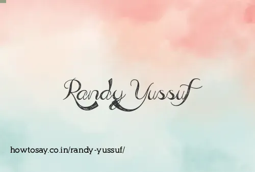 Randy Yussuf