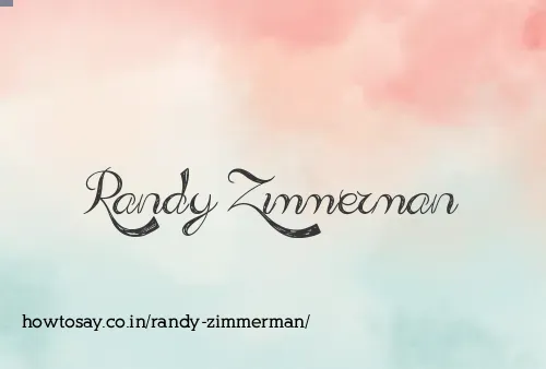Randy Zimmerman