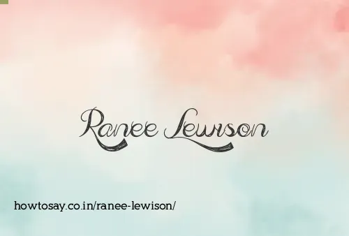 Ranee Lewison