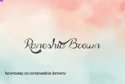 Raneshia Brown