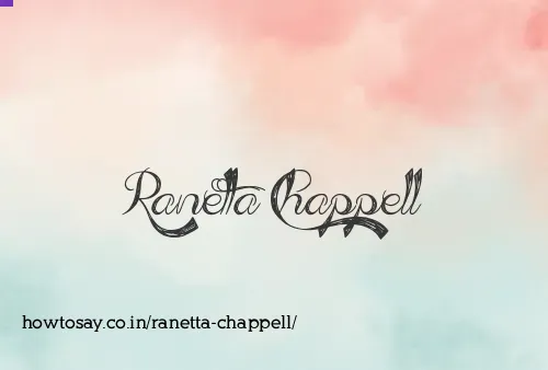 Ranetta Chappell