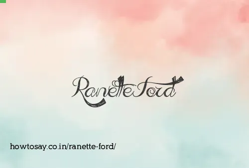 Ranette Ford