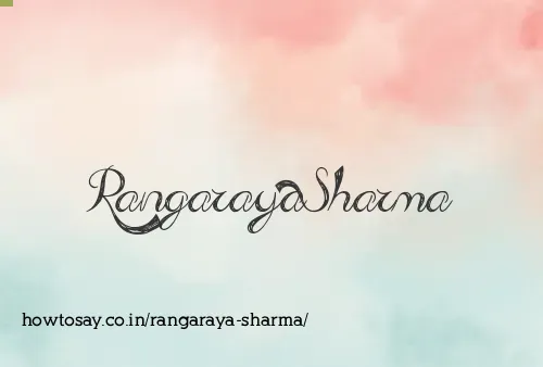 Rangaraya Sharma