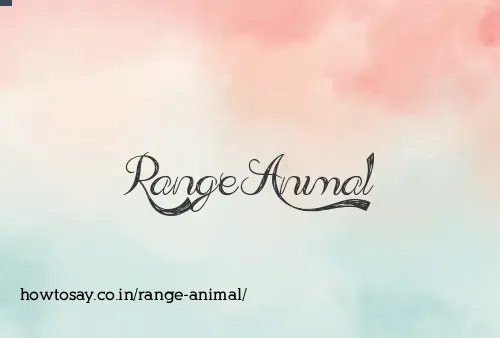 Range Animal
