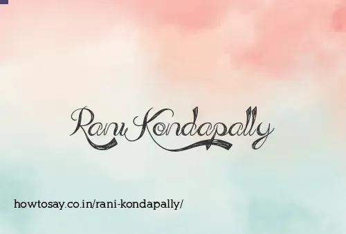 Rani Kondapally