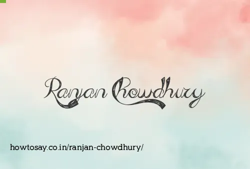 Ranjan Chowdhury