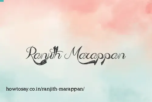 Ranjith Marappan