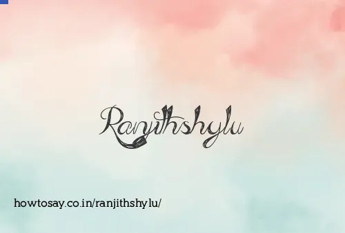Ranjithshylu
