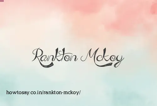 Rankton Mckoy