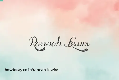 Rannah Lewis