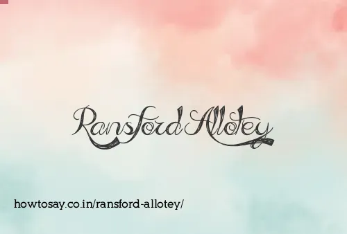 Ransford Allotey