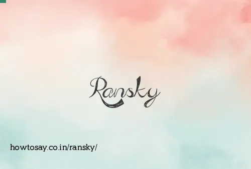Ransky