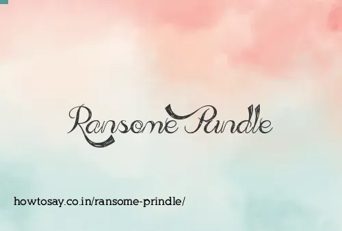 Ransome Prindle